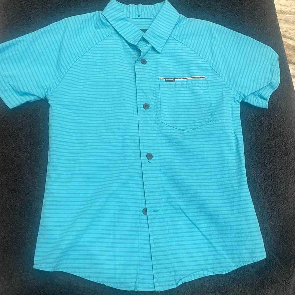 Boys Hurley Short Sleeved Button ip Shirt